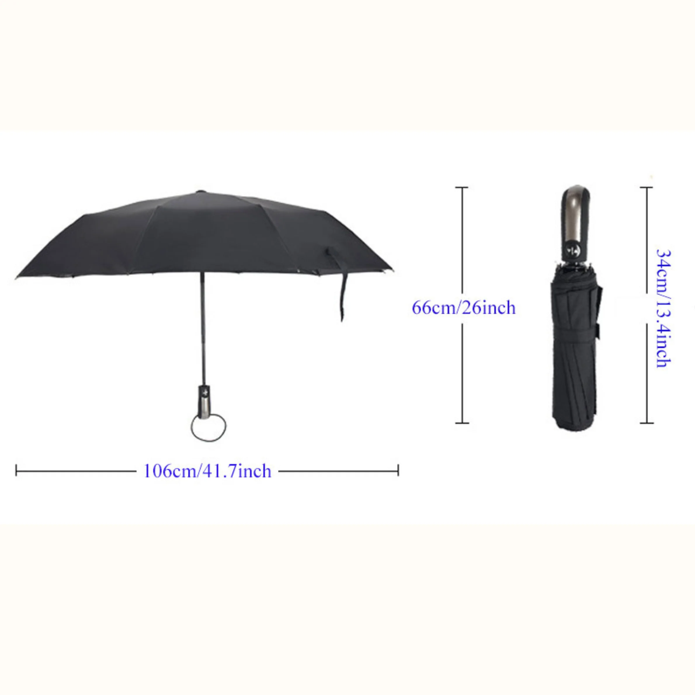 Wind Resistant Anti-UV Automatic Sleek Umbrella - Image 4