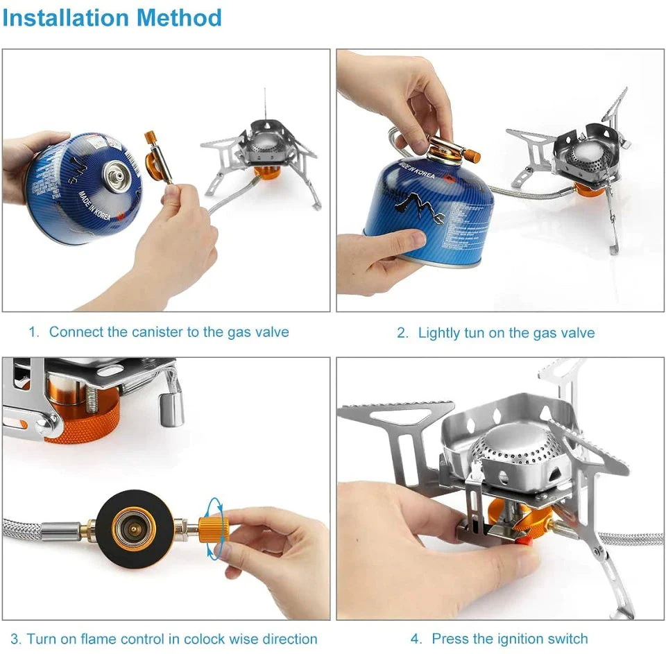 Windproof Outdoor Camping Gas Stove - Image 3