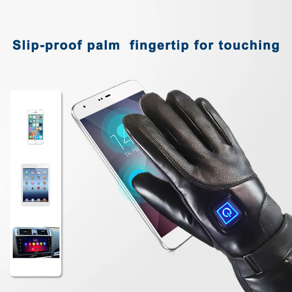 Windproof Unisex Heated Gloves - Image 2