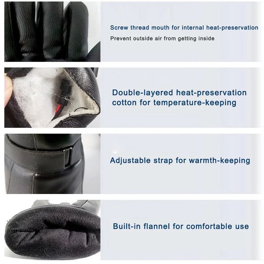 Windproof Unisex Heated Gloves - Image 7