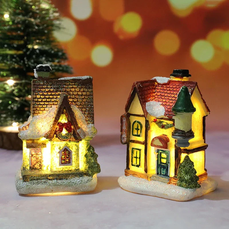 Winter Dreams LED Christmas House Figurines - Image 2