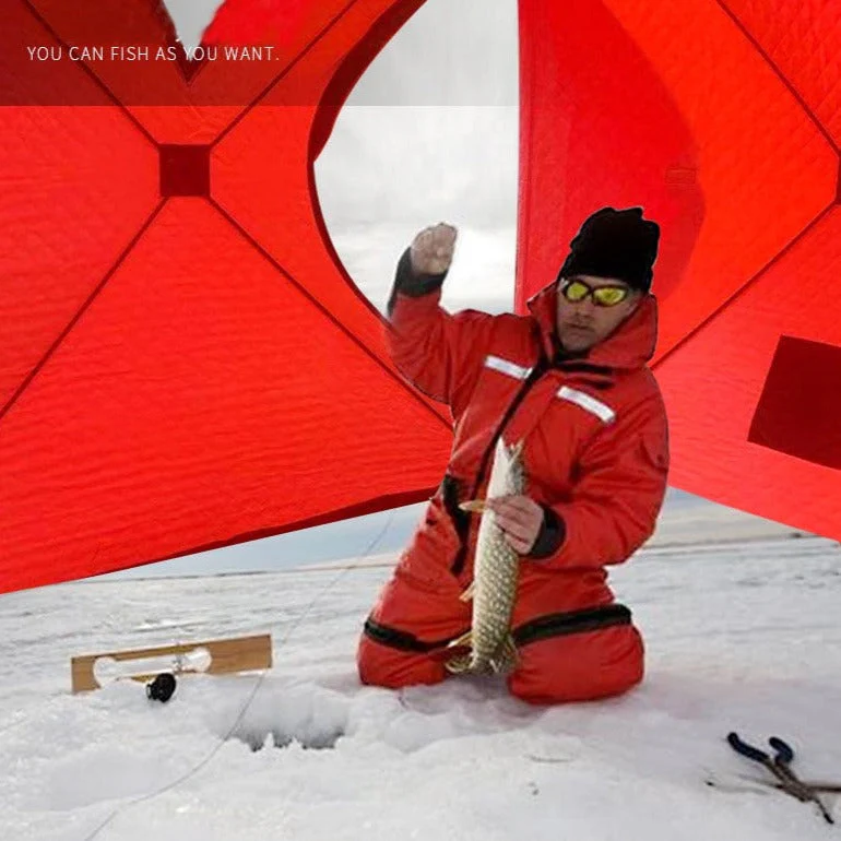 Winter Ice Cube Fishing Camping Tent - Image 3