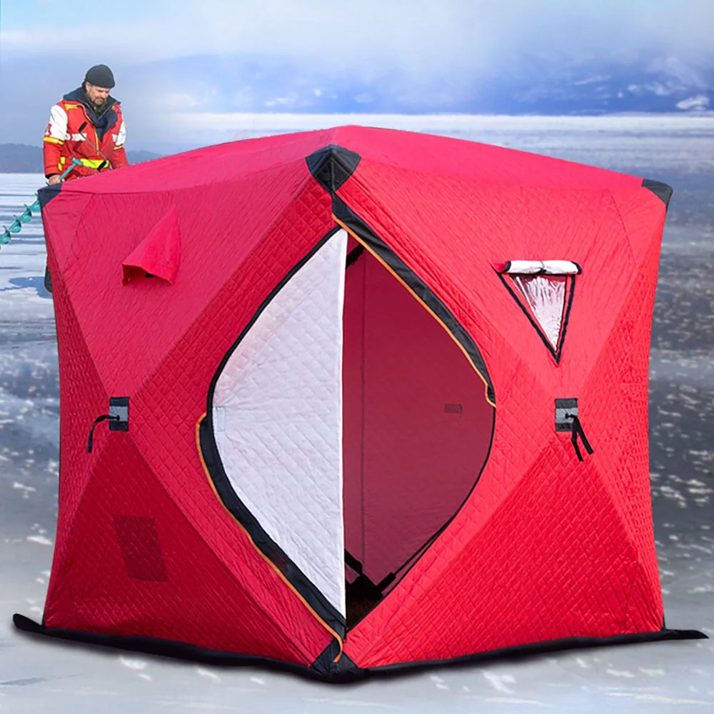 Winter Ice Cube Fishing Camping Tent - Image 9