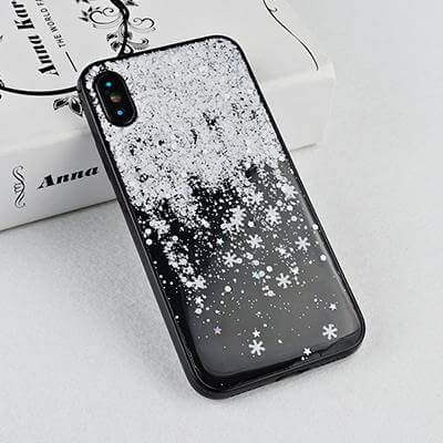 Winter Snowflake Clear Case For iPhone X and Other Models - Image 3