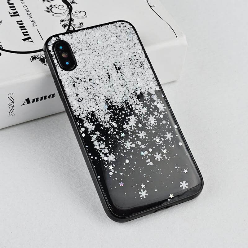 Winter Snowflake Clear Case For iPhone X and Other Models - Image 6