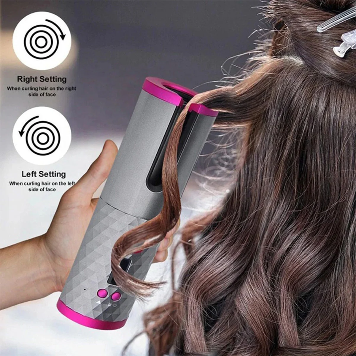Wireless Automatic Ceramic Hair Curling Iron - Image 2