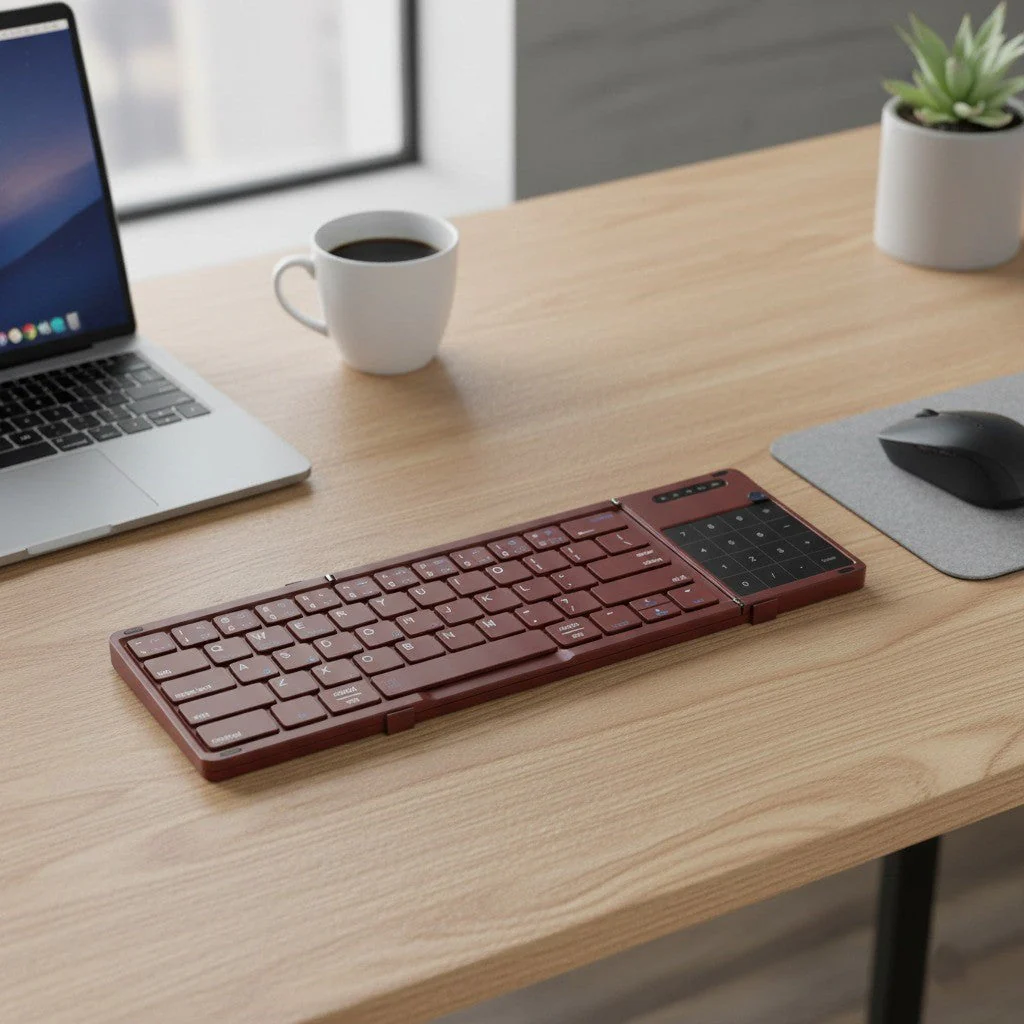 Wireless Portable Slim Smart Tri-Fold Bluetooth Keyboard - Image 2