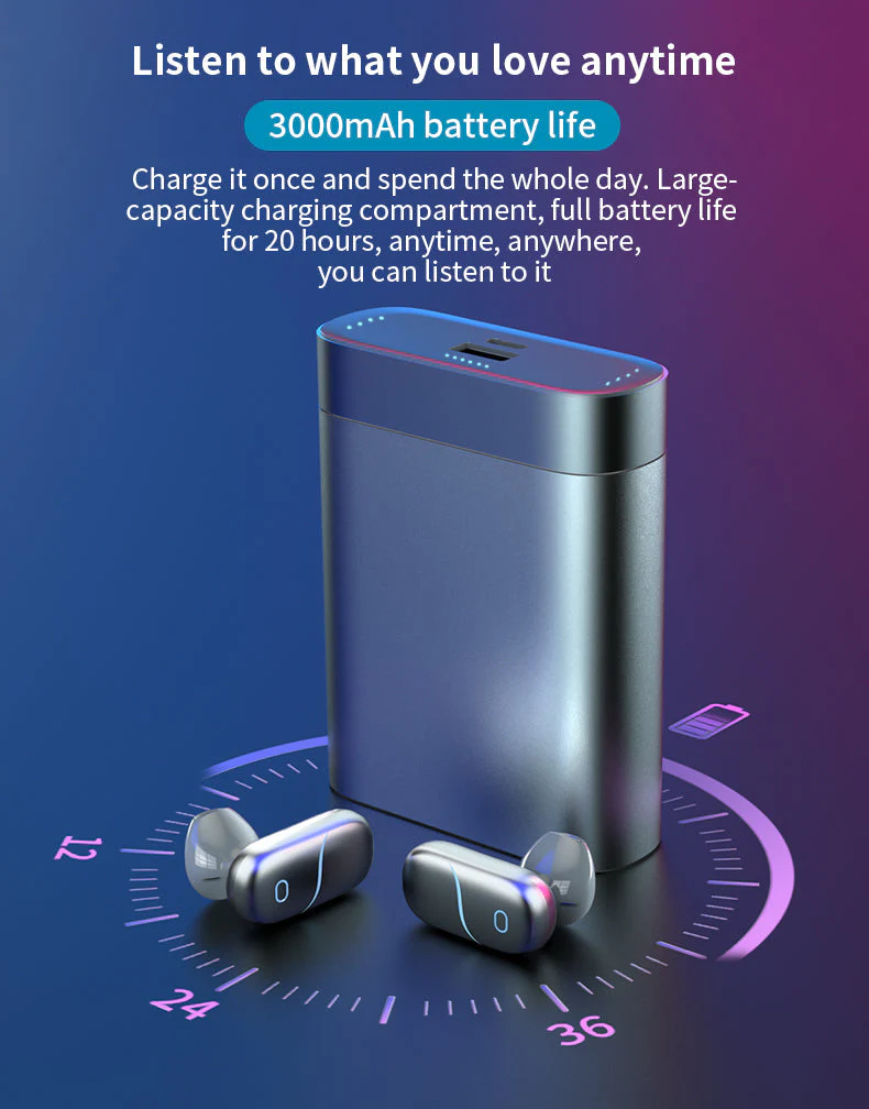 Wireless Touch Control Power Bank Earphone - Image 11