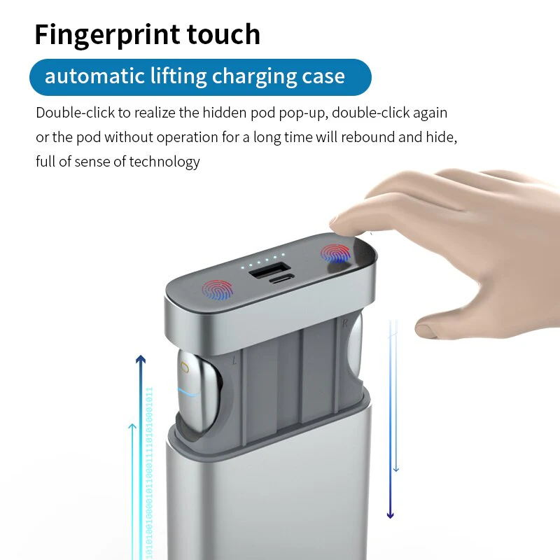 Wireless Touch Control Power Bank Earphone - Image 3
