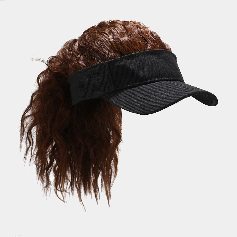 Women Artificial Hair Summer Baseball Cap - Image 2