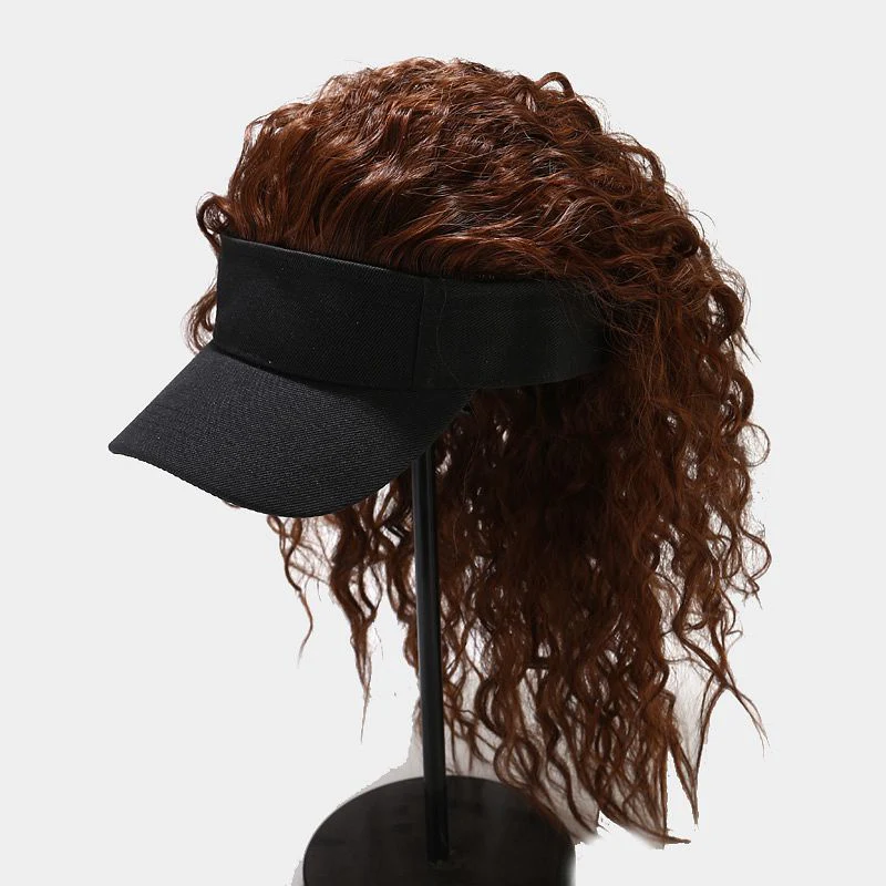 Women Artificial Hair Summer Baseball Cap - Image 3