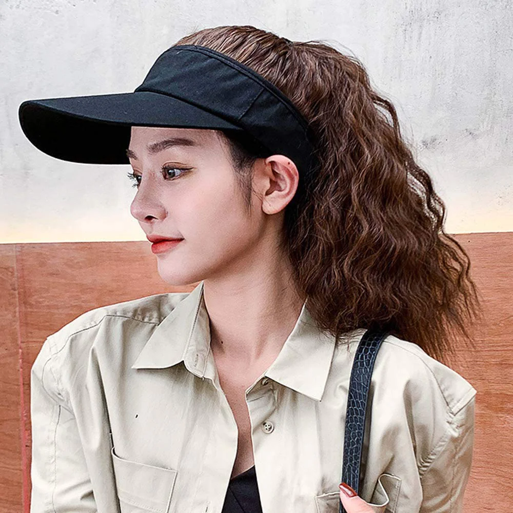 Women Artificial Hair Summer Baseball Cap - Image 5