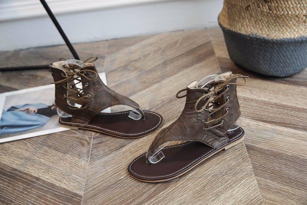Women Vintage Gladiator Sandals Flip-Flops - Image 10