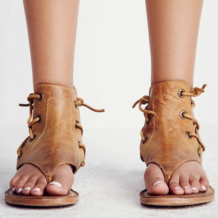 Women Vintage Gladiator Sandals Flip-Flops - Image 5