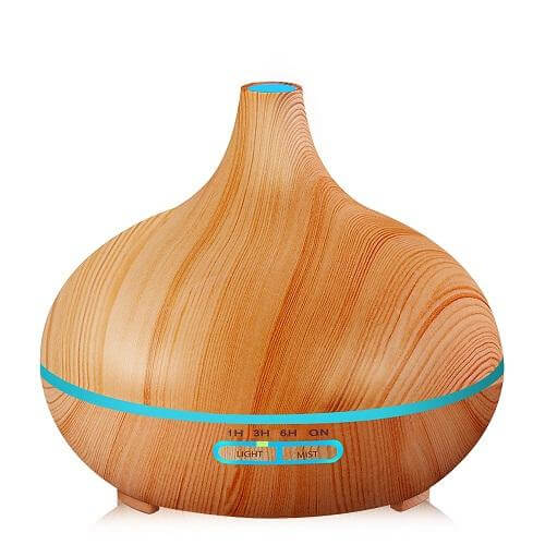 Wood Air Humidifier Essential Oil Diffuser Aroma Lamp - Image 2