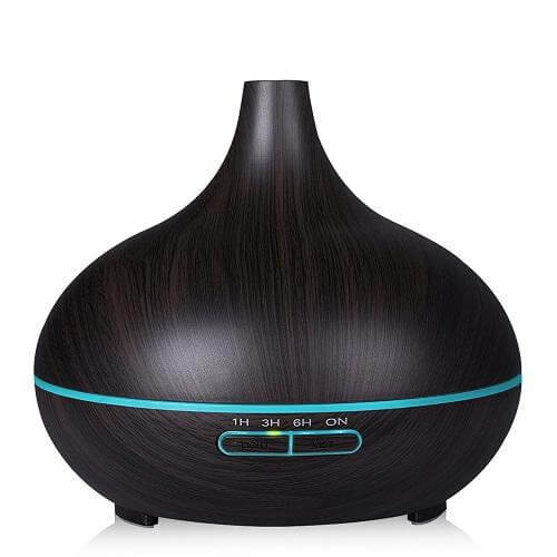 Wood Air Humidifier Essential Oil Diffuser Aroma Lamp - Image 3