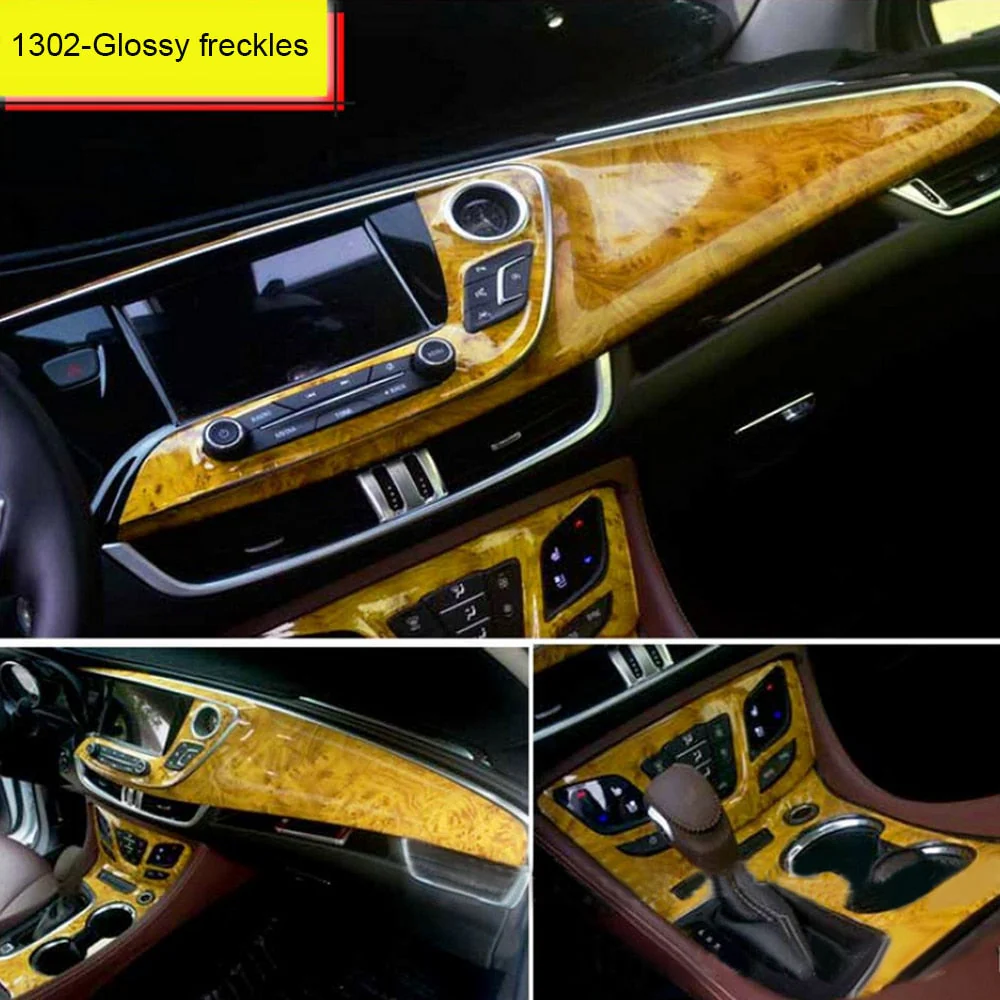 Wood Grain Interior Car Stickers - Image 2