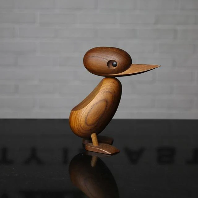 Wooden Classic Danish Puppet Duck Home Decor - Image 2