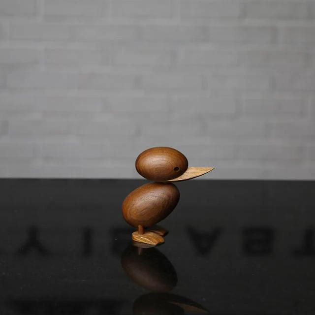 Wooden Classic Danish Puppet Duck Home Decor - Image 3