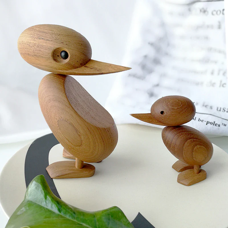 Wooden Classic Danish Puppet Duck Home Decor - Image 4