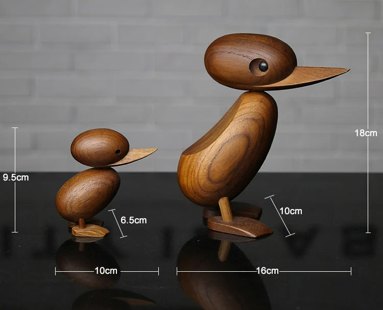 Wooden Classic Danish Puppet Duck Home Decor - Image 7