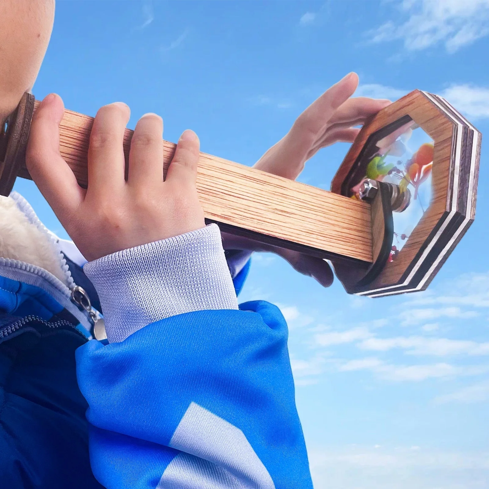 Wooden DIY Kids Kaleidoscope Toy - Image 2