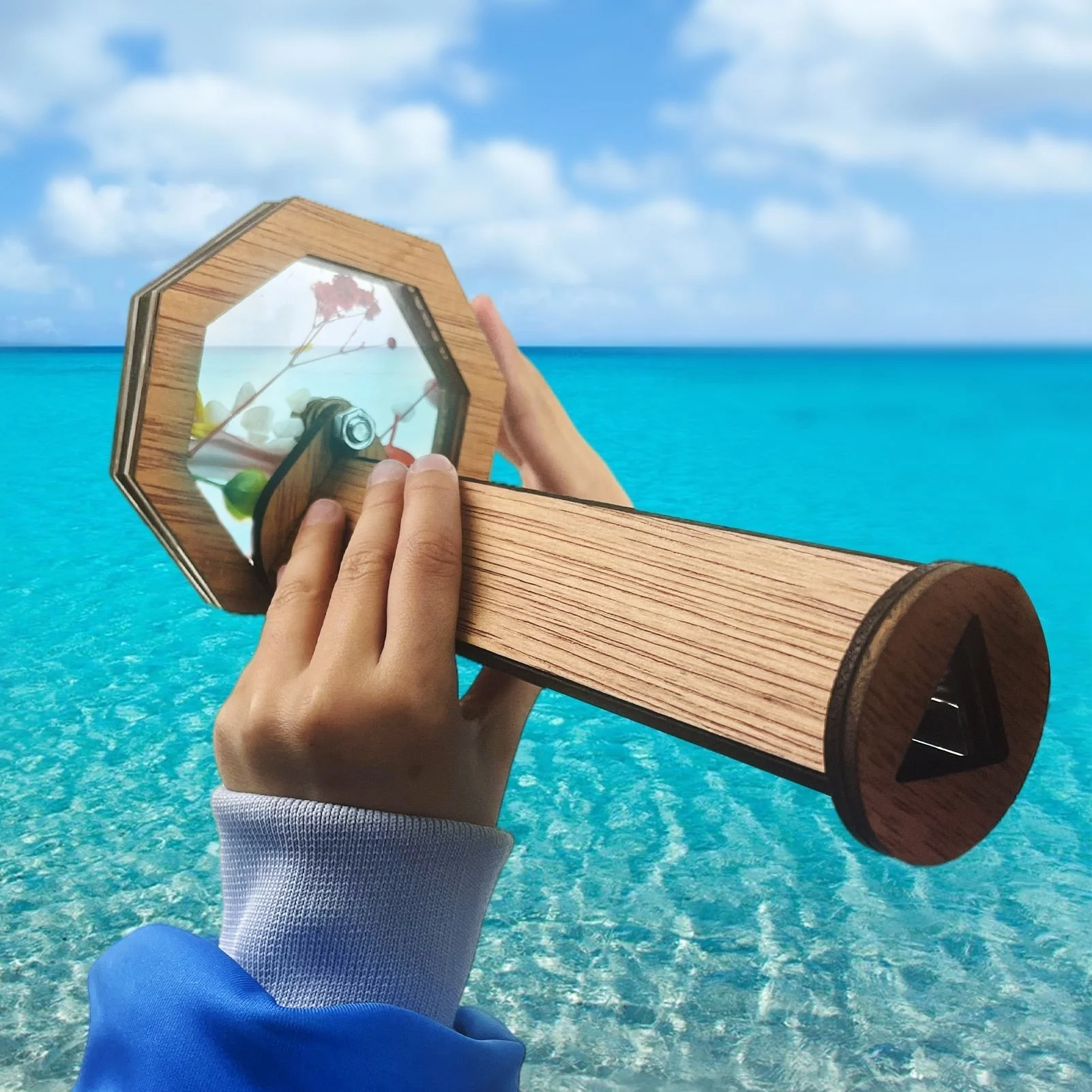 Wooden DIY Kids Kaleidoscope Toy - Image 5