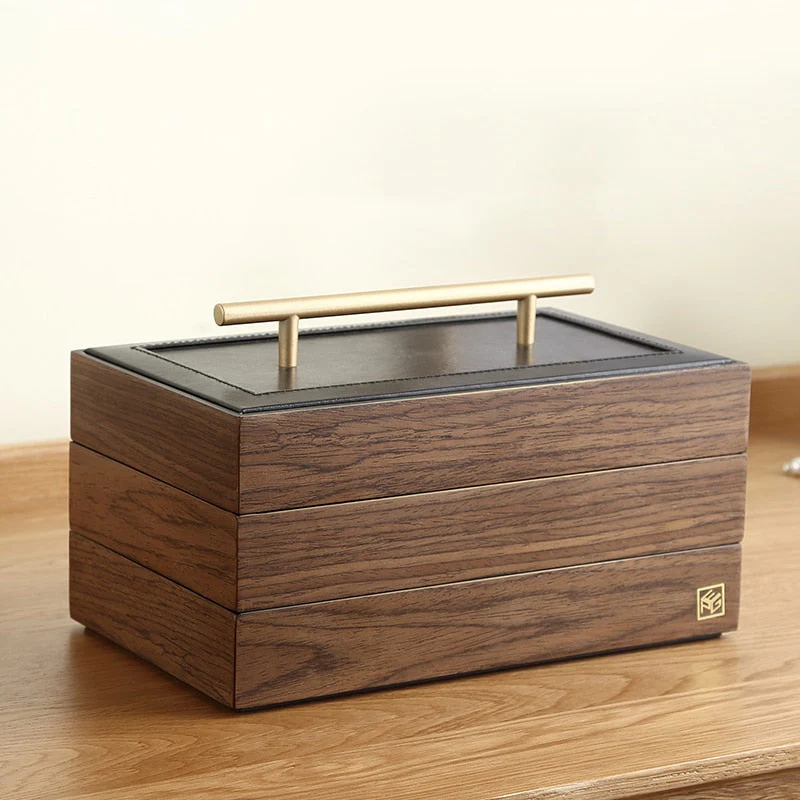 Wooden Elegant Multi-Layer Jewelry Organizer Box - Image 2