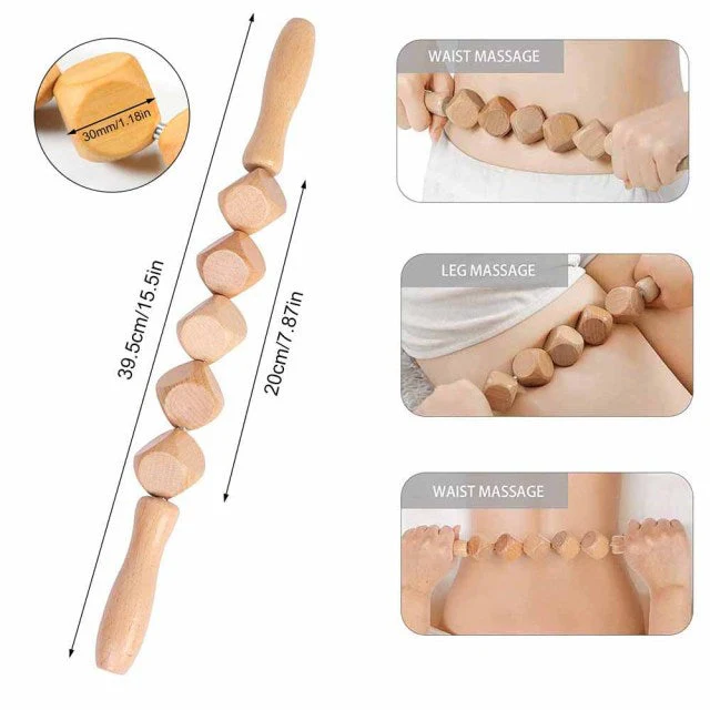 Wooden Gua Sha Neck Shoulder Back Massager - Image 7
