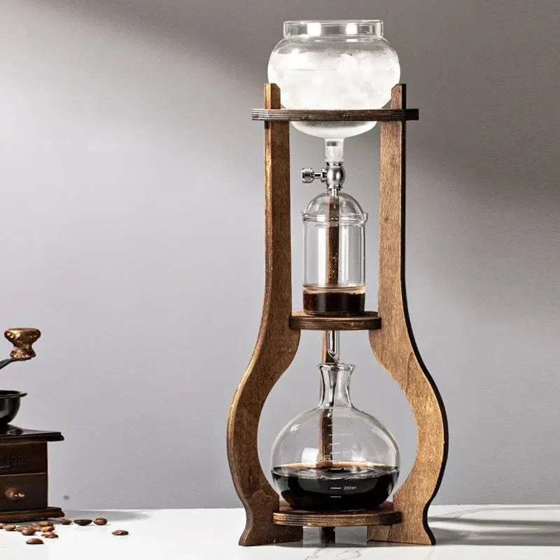 Wooden Handcrafted Ice Drip European Coffee Maker