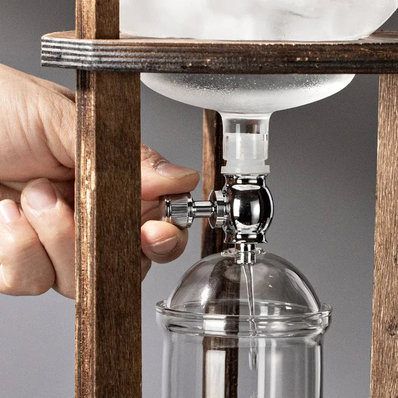 Wooden Handcrafted Ice Drip European Coffee Maker - Image 2