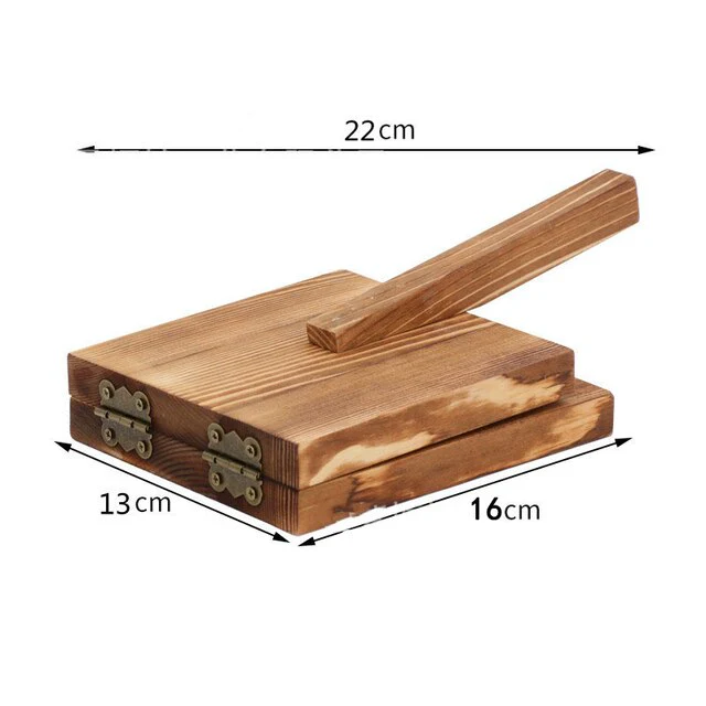 Wooden Mini Dough Pressing Tool Presser - Image 10