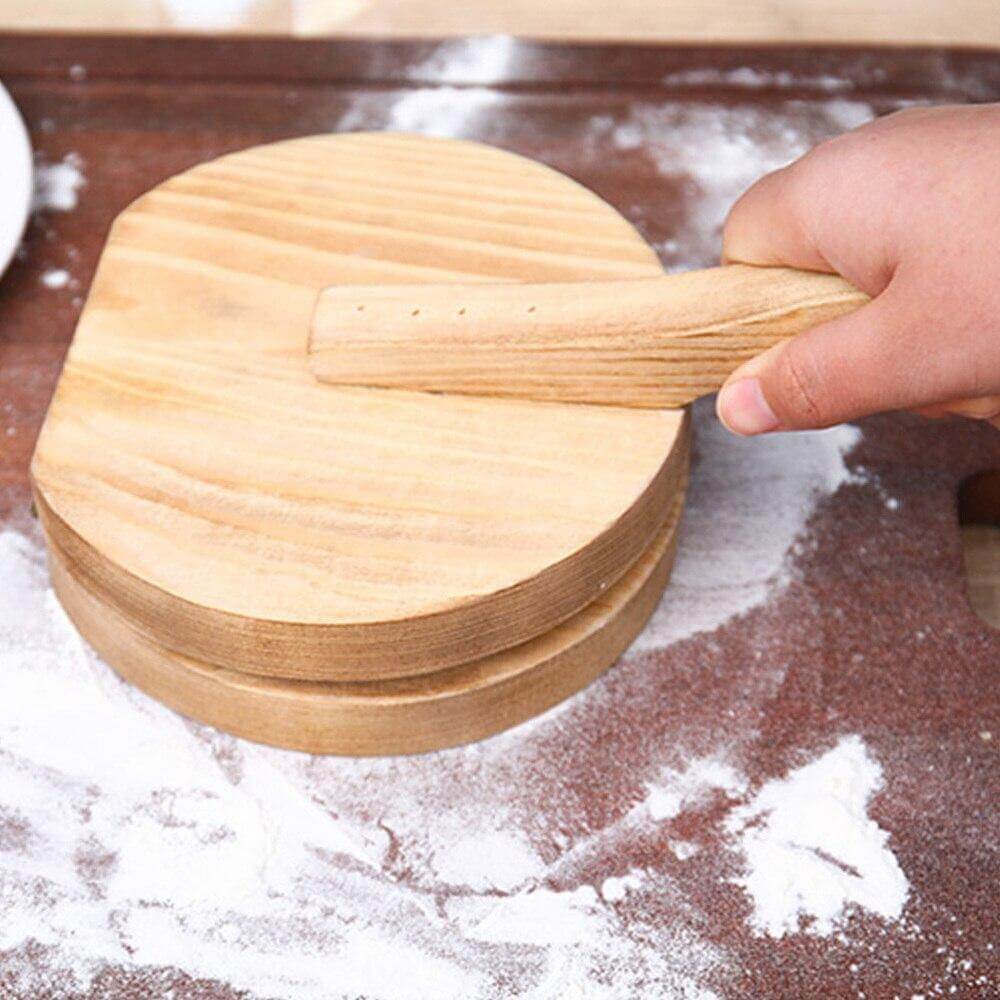 Wooden Mini Dough Pressing Tool Presser - Image 5