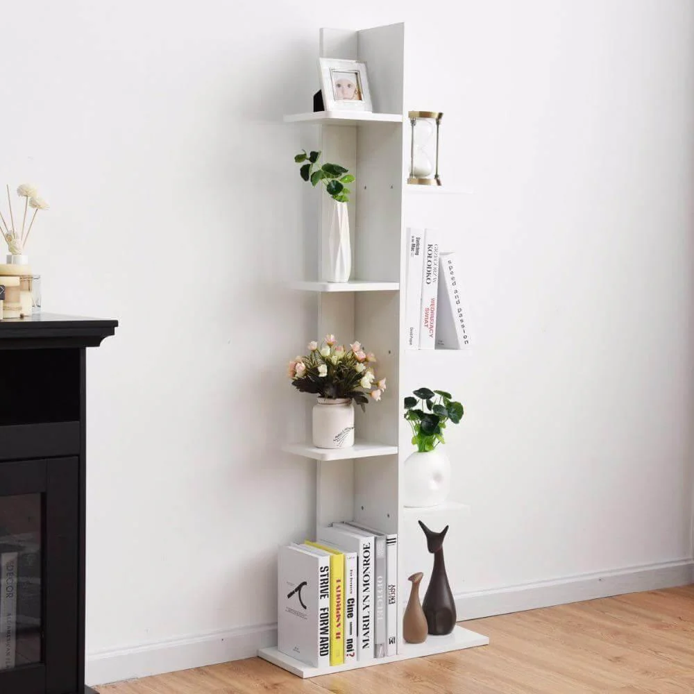 Wooden Modern Open Concept Bookcase with Shelves - Image 2