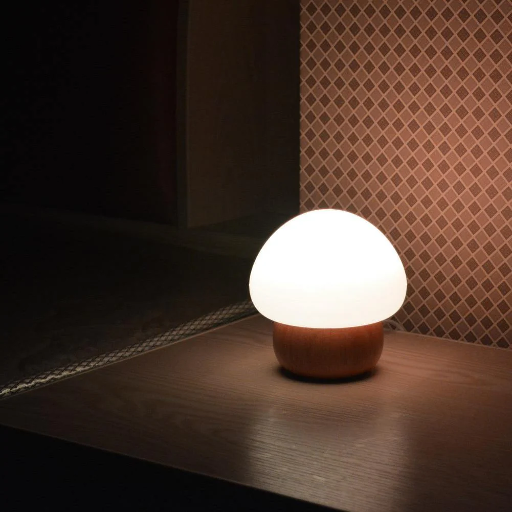 Wooden Mushroom Led Night Lamp - Image 2