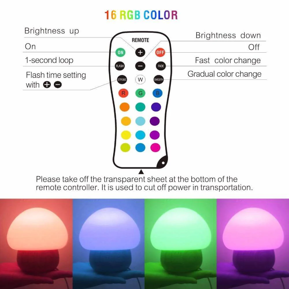 Wooden Mushroom Led Night Lamp - Image 3