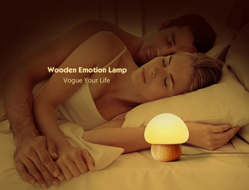 Wooden Mushroom Led Night Lamp - Image 4