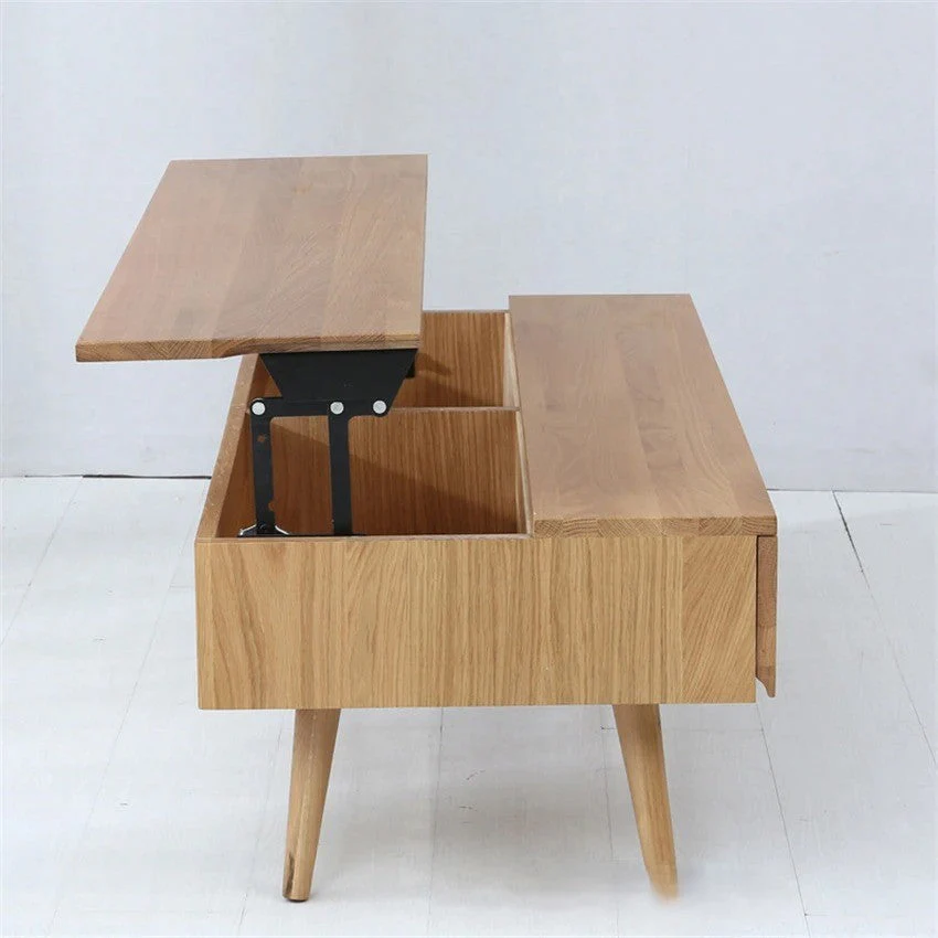 Wooden Nordic Liftable Space Saving Coffee Table - Image 7