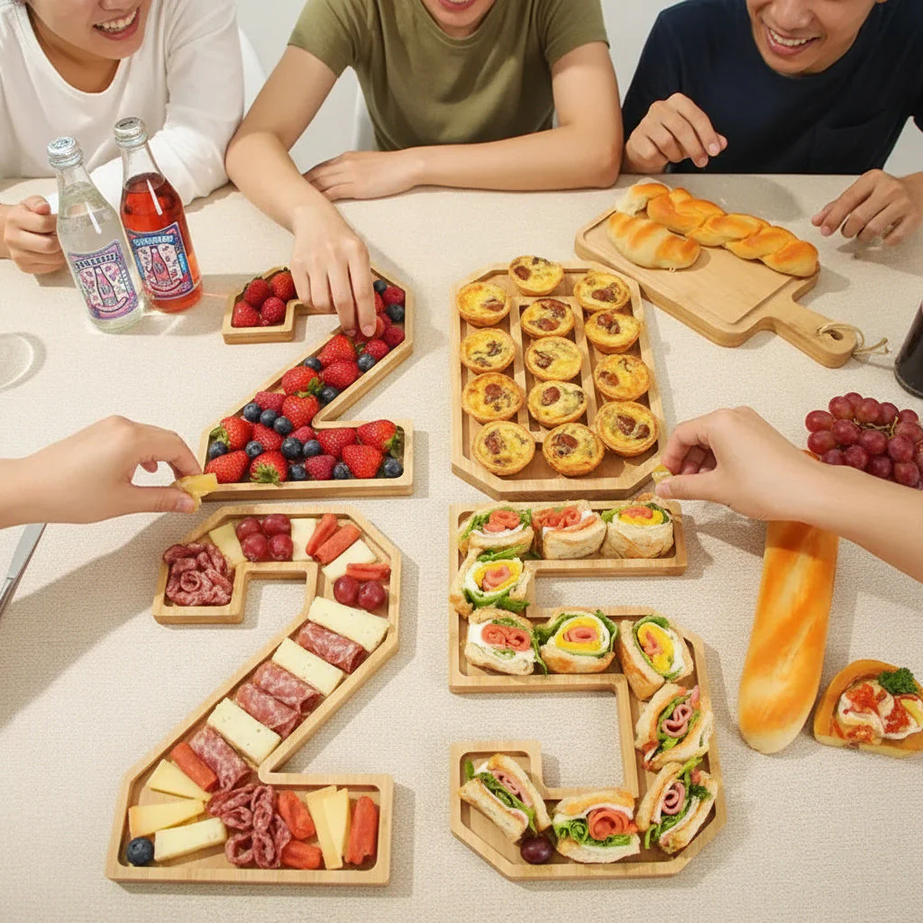 Wooden Numbers Serving Tray - Image 2