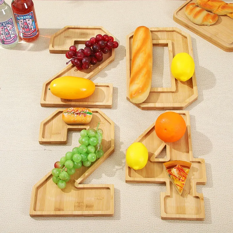 Wooden Numbers Serving Tray - Image 3