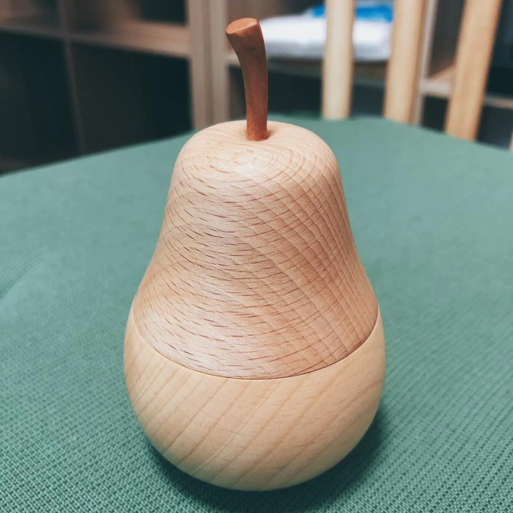 Wooden Pear Toothpick Holder - Image 3