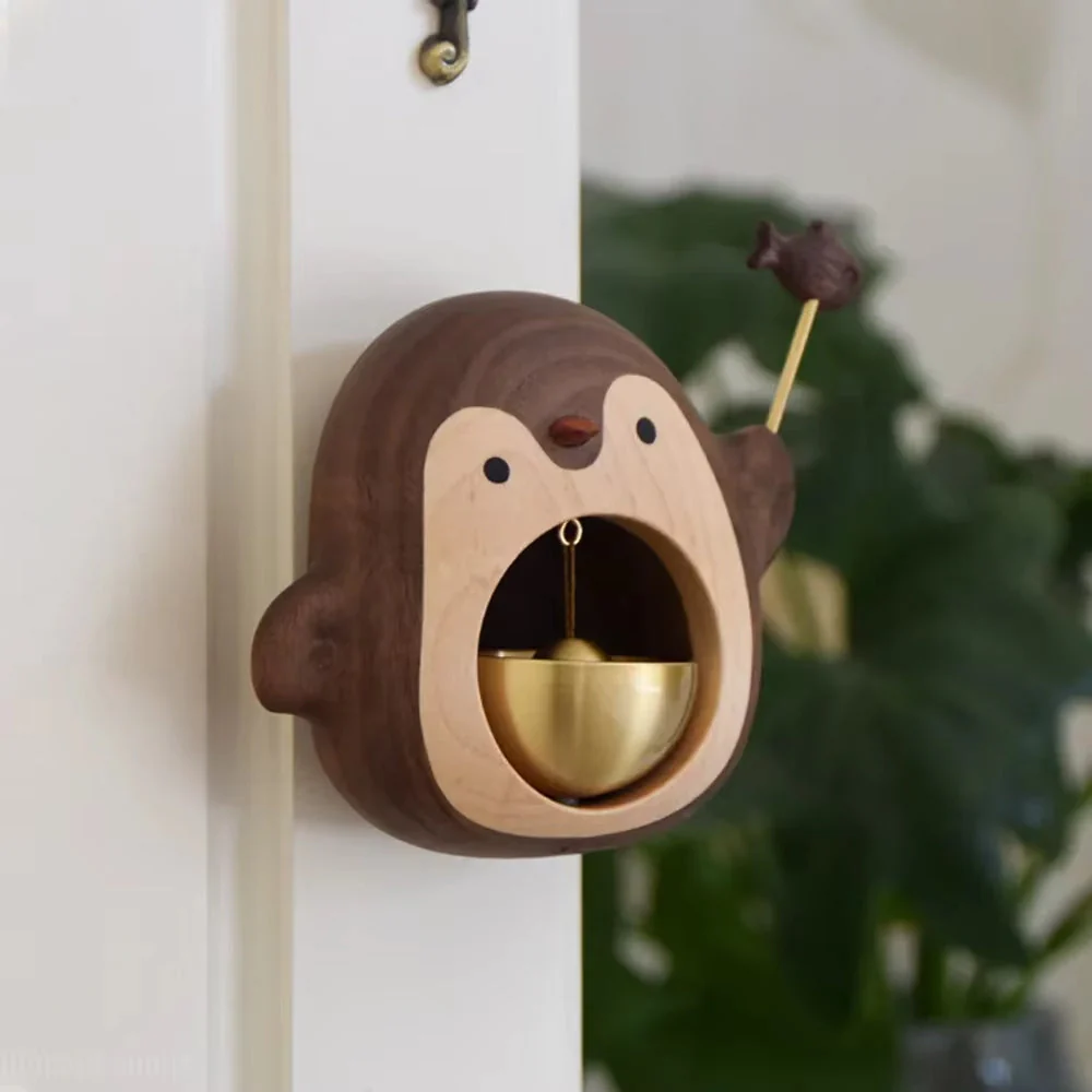 Wooden Penguin Cute Doorbell - Image 3