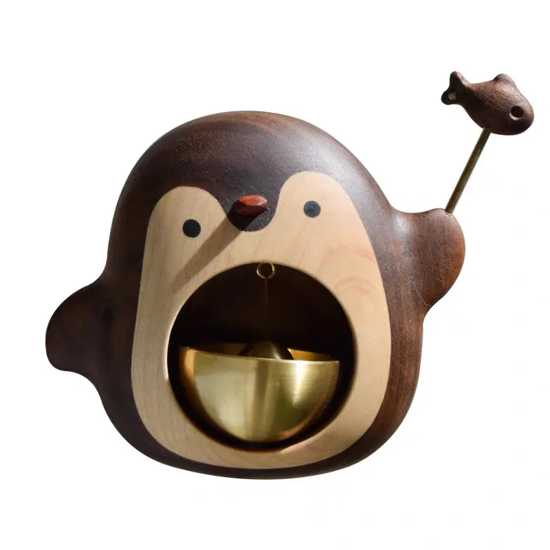 Wooden Penguin Cute Doorbell - Image 7