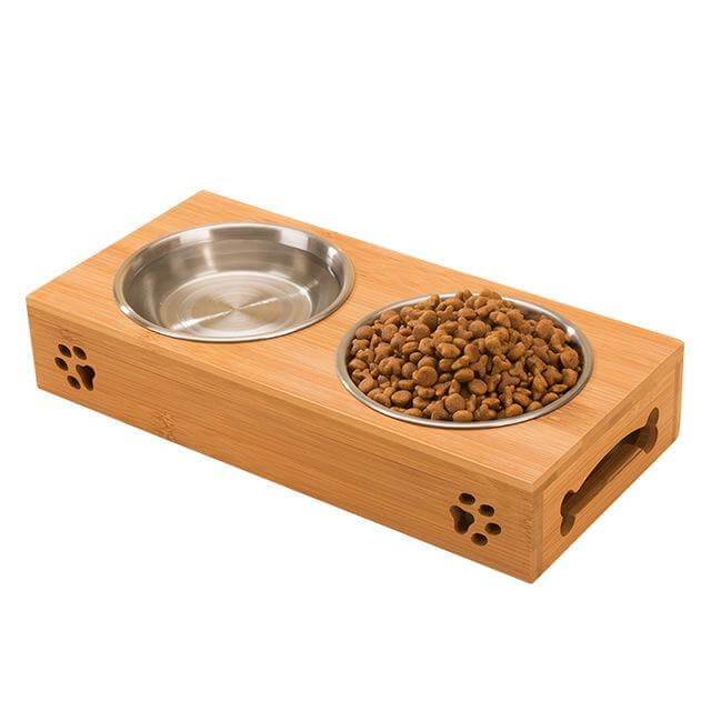 Wooden Pet Food Bowl - Image 2