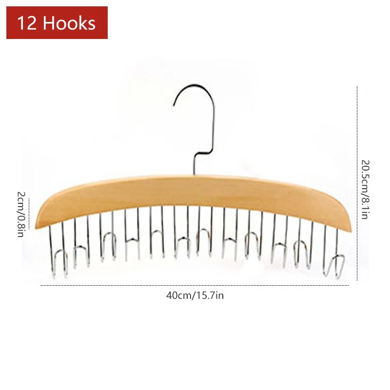 Wooden Space Saving Multi Organizer Hanger - Image 9