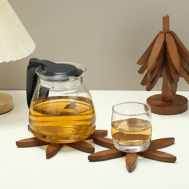 Wooden Tree Heat Resistant Coaster Set - Image 4