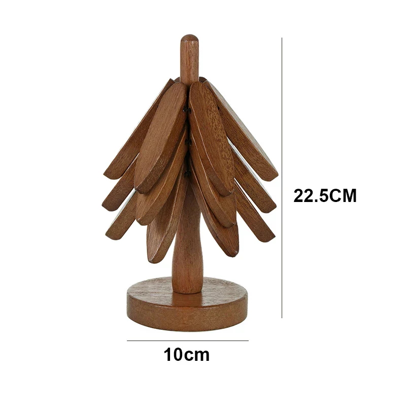 Wooden Tree Heat Resistant Coaster Set - Image 7