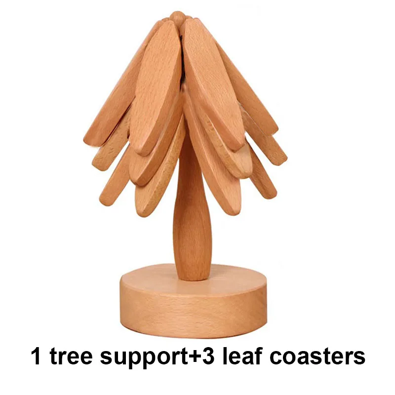 Wooden Tree Heat Resistant Coaster Set - Image 9