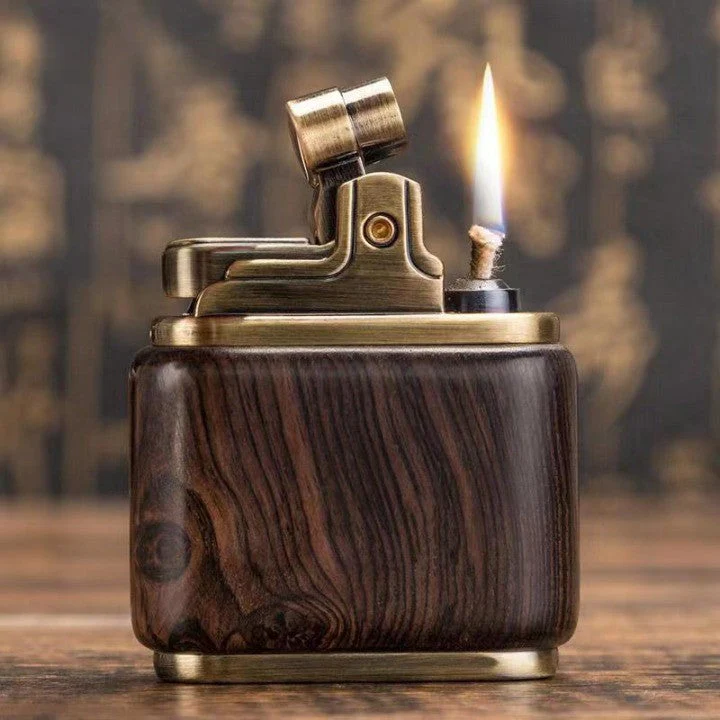 Wooden Vintage Spark Kerosene Lighter - Image 11