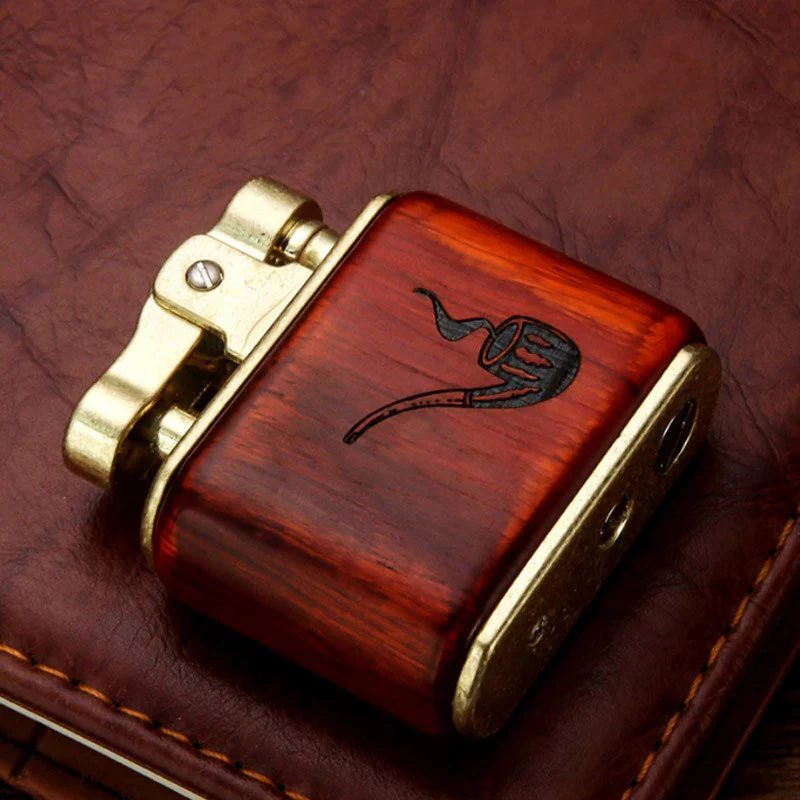 Wooden Vintage Spark Kerosene Lighter - Image 7